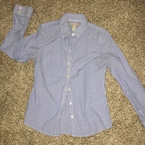 Banana Republic Stripped Non iron Blouse